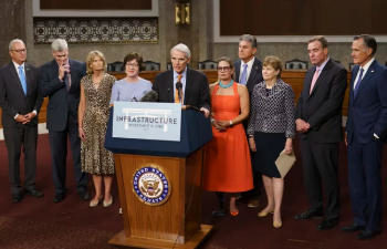 legislators during a speech